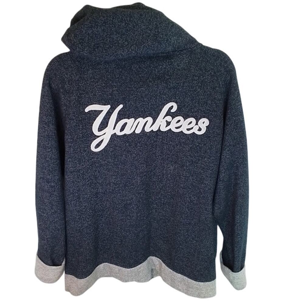 Stitches New York Yankees Full Zip Hoodie Jacket Mens Medium Navy